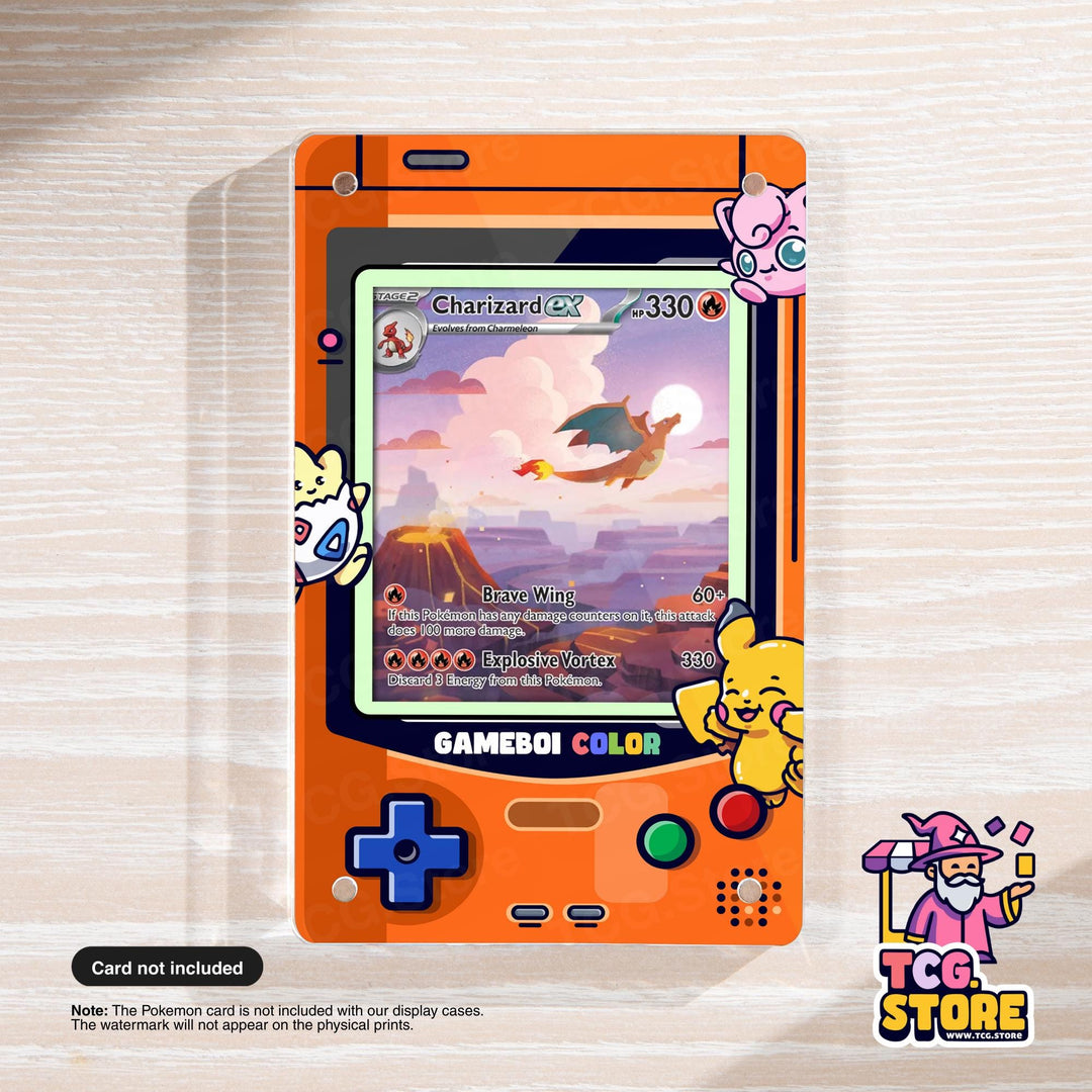 Orange Gameboy Color Pokémon Extended Art Display - TCG.Store - TCGDotStore