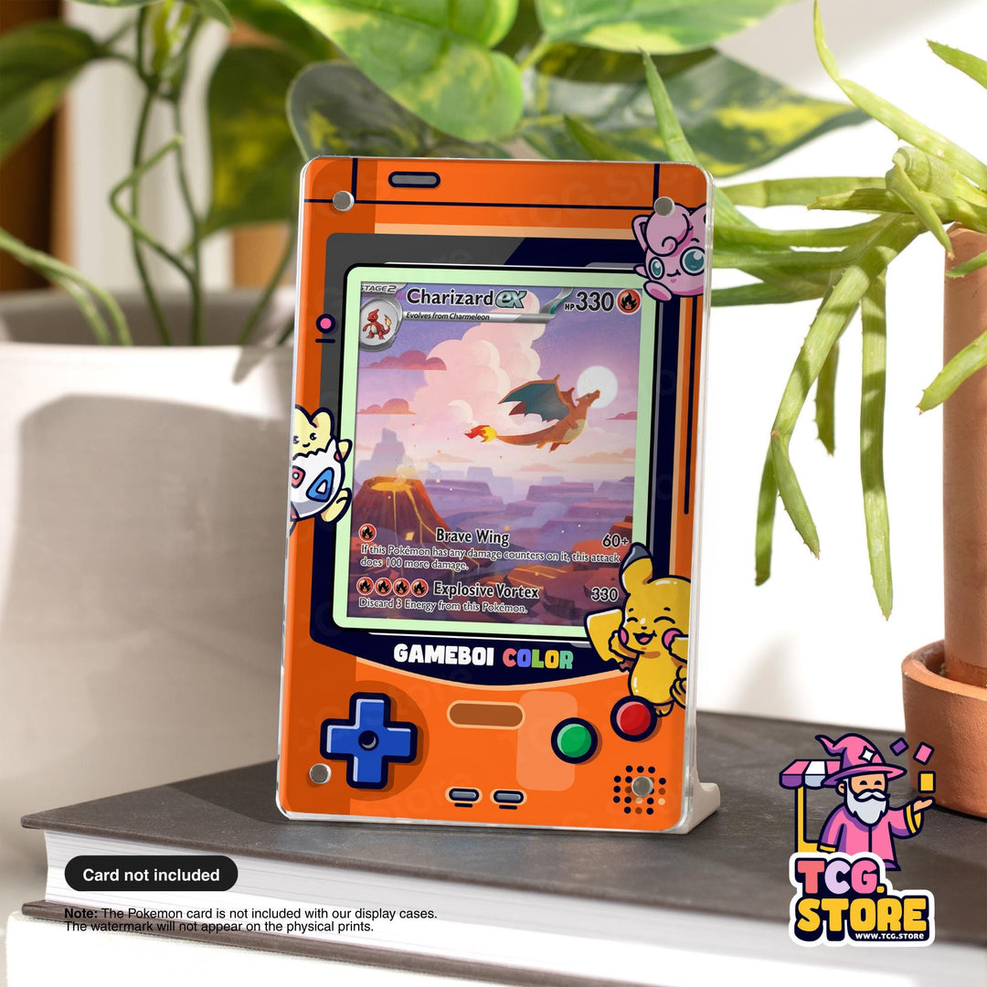 Orange Gameboy Color Pokémon Extended Art Display - TCG.Store - TCGDotStore
