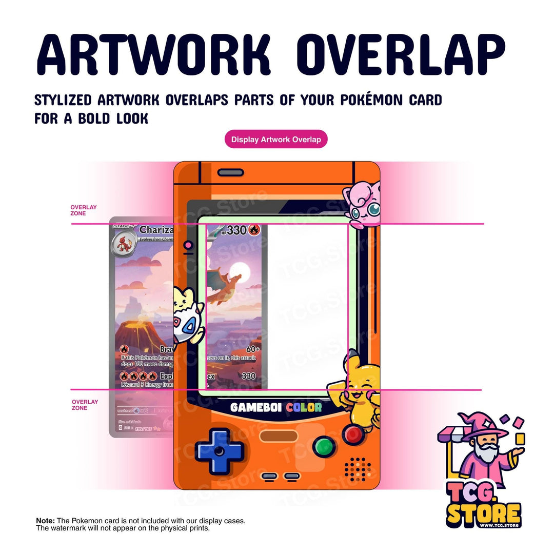 Orange Gameboy Color Pokémon Extended Art Display - TCG.Store - TCGDotStore