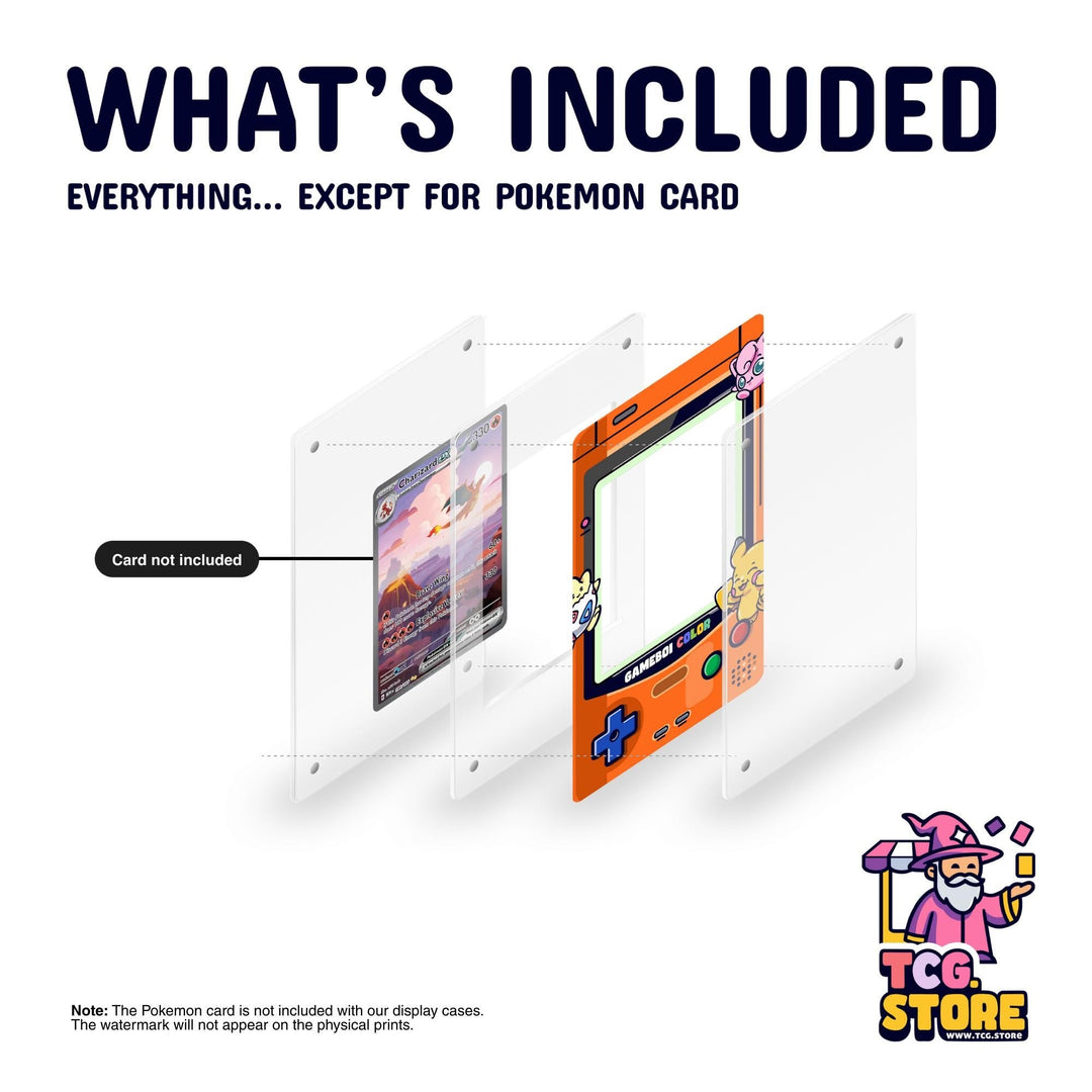 Orange Gameboy Color Pokémon Extended Art Display - TCG.Store - TCGDotStore