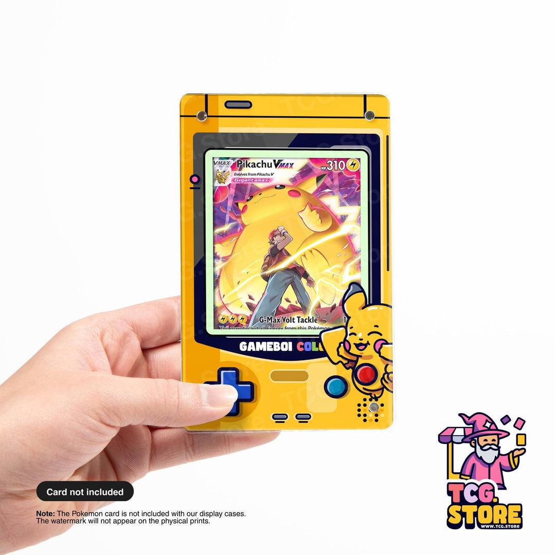 Pikachu Pokémon Display Case – Yellow Gameboy Color Pokemon Edition - TCG.Store - TCGDotStore