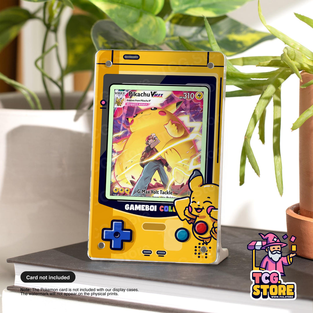 Pikachu Pokémon Display Case – Yellow Gameboy Color Pokemon Edition - TCG.Store - TCGDotStore
