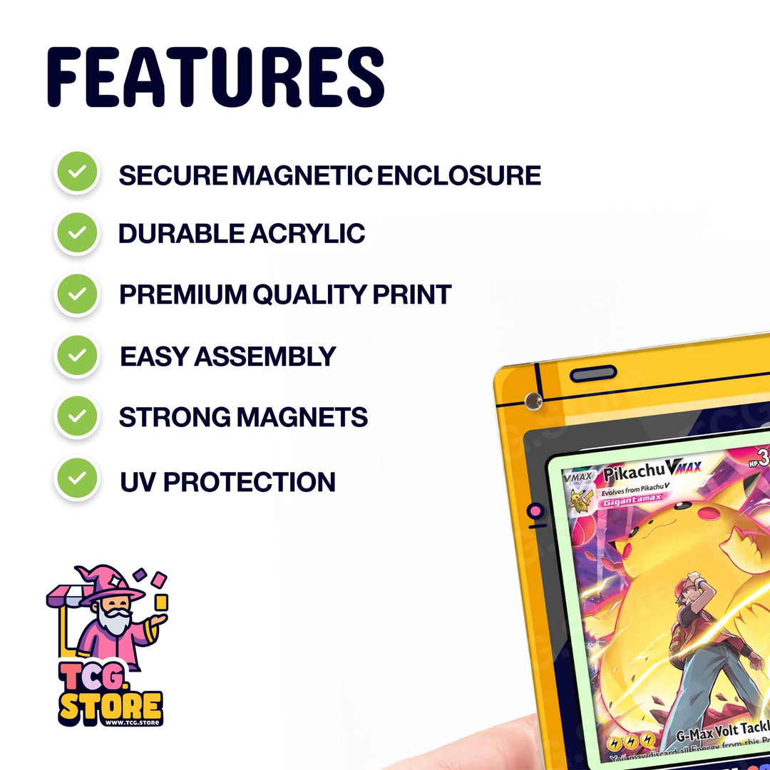 Pikachu Pokémon Display Case – Yellow Gameboy Color Pokemon Edition - TCG.Store - TCGDotStore