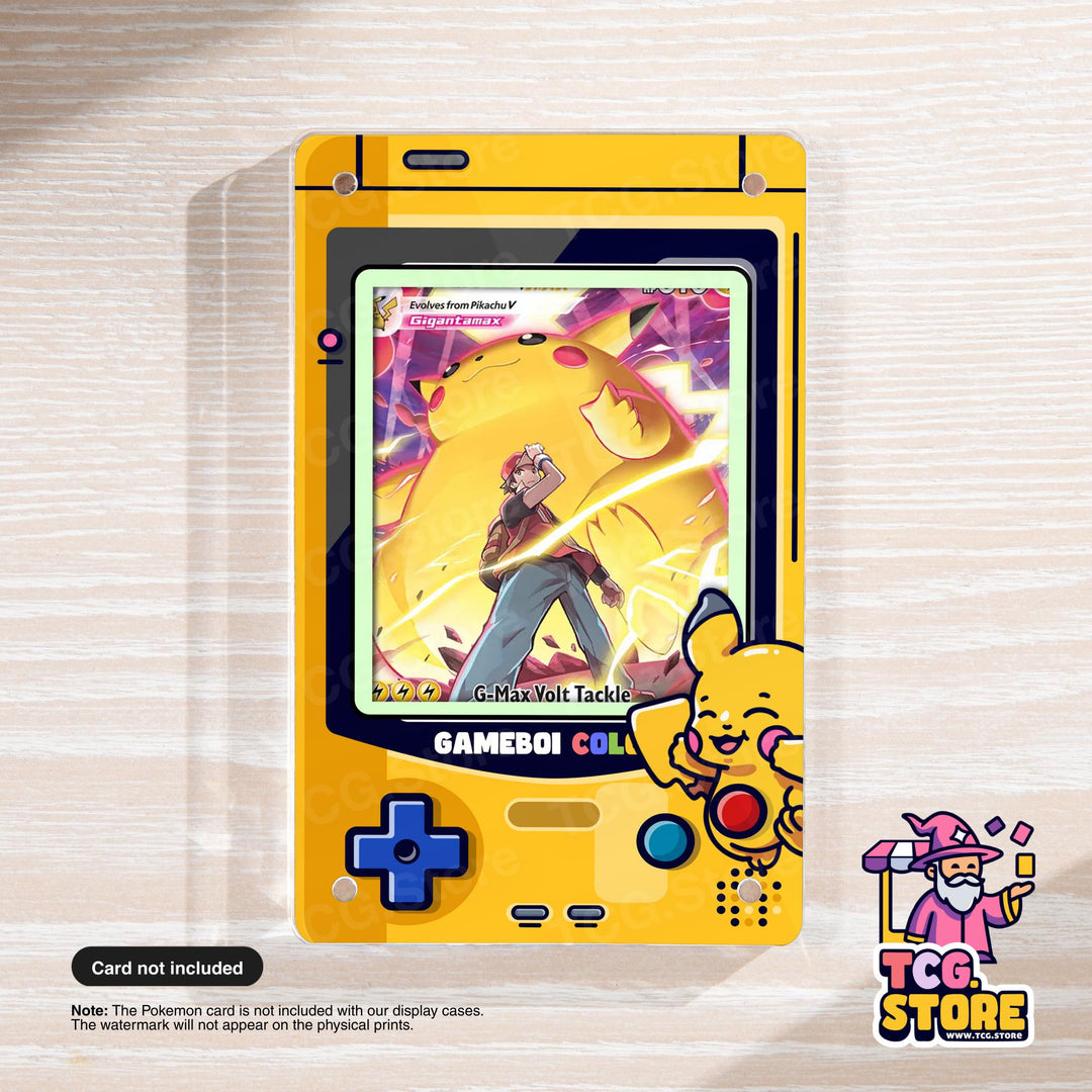 Pikachu Pokémon Display Case – Yellow Gameboy Color Pokemon Edition - TCG.Store - TCGDotStore