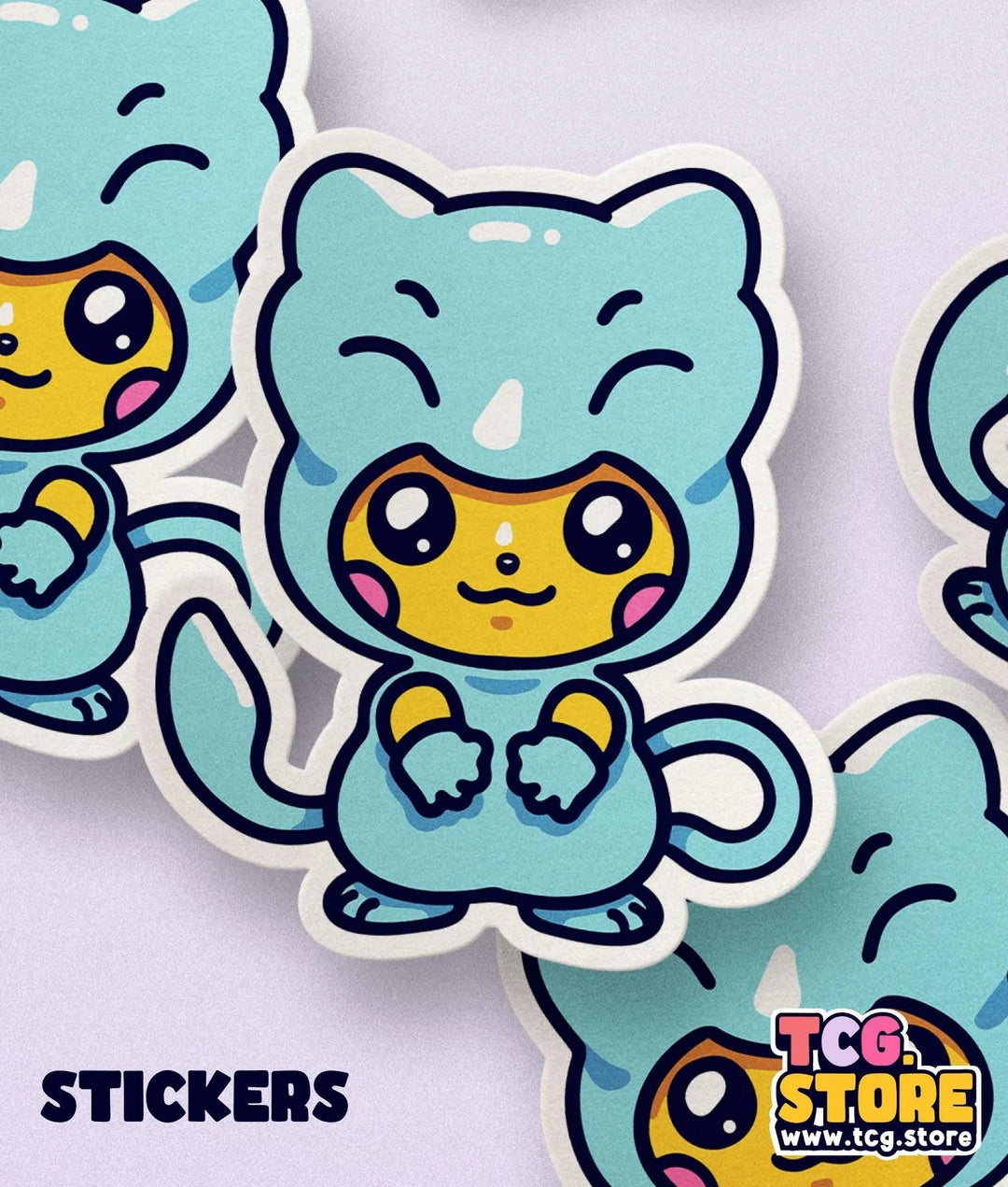 Pikachu Poncho: Mew Shining Sticker - TCG.Store - TCGDotStore