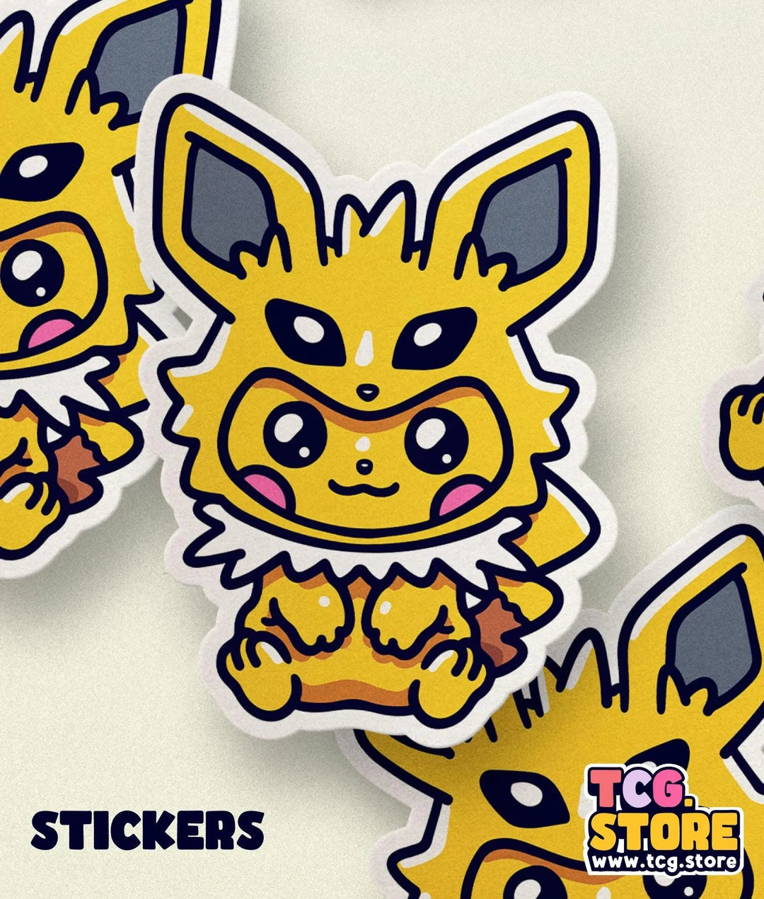 Pikachu Poncho Pokemon: Jolteon Sticker - TCG.Store - TCGDotStore