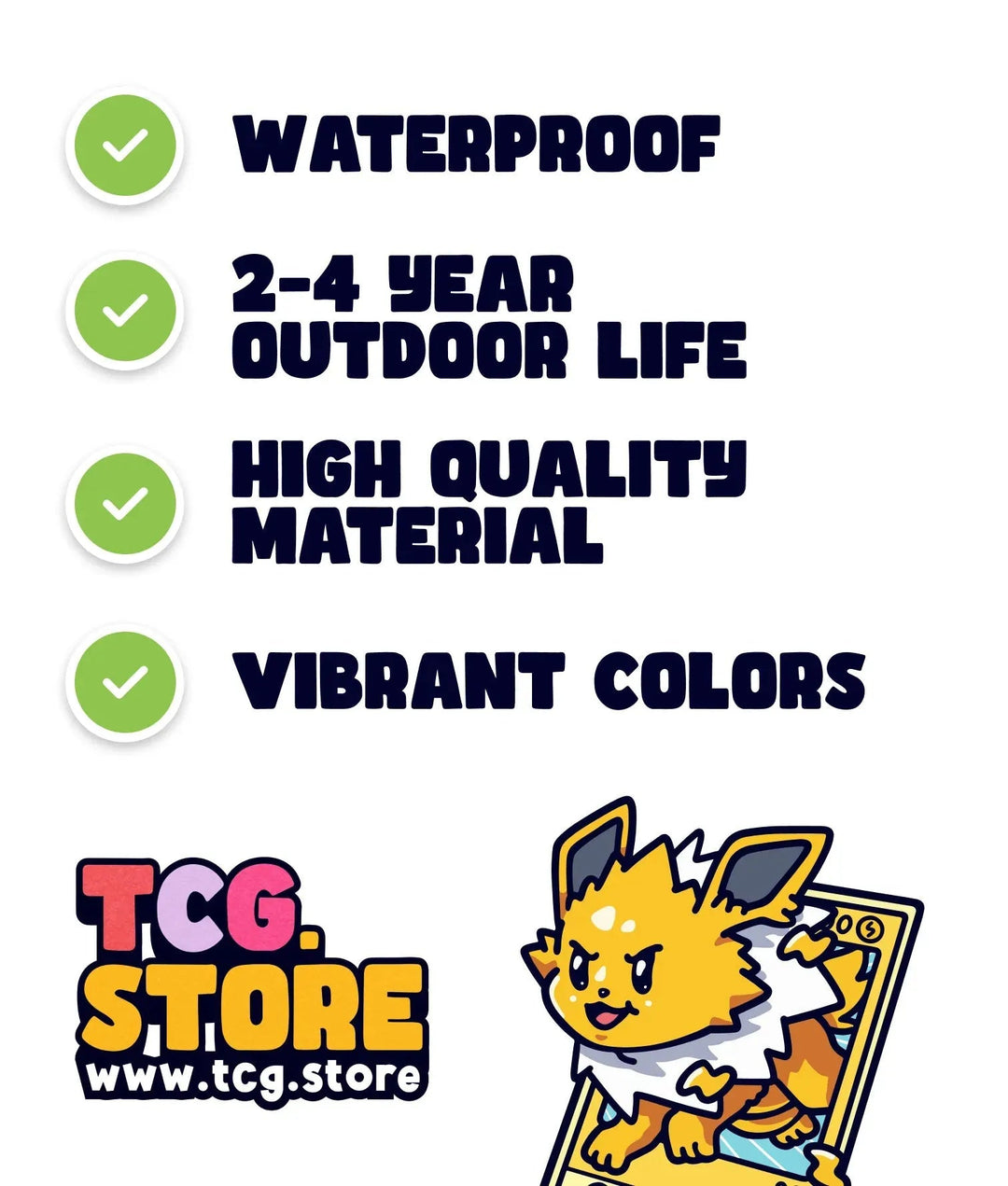 Pokemon Jolteon Sticker - TCG.Store - TCGDotStore