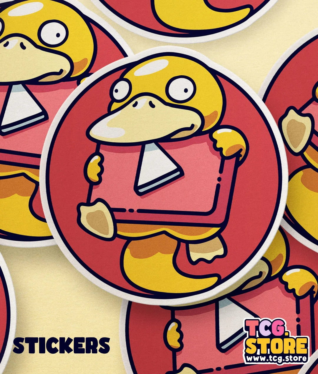 Pokemon Psyduck Sticker: Team Youtube - TCG.Store