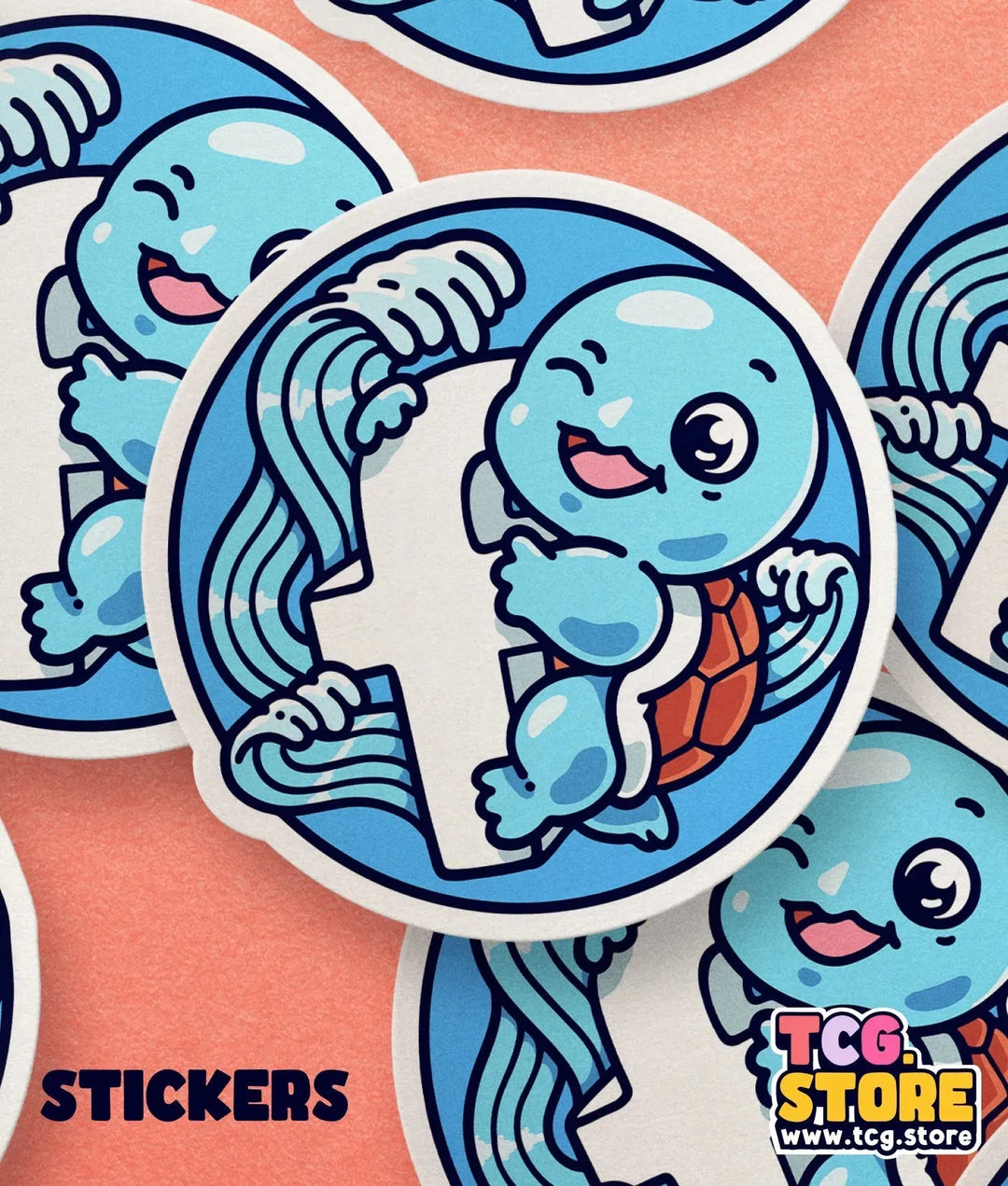 Pokemon Squirtle Sticker: Team Facebook - TCG.Store