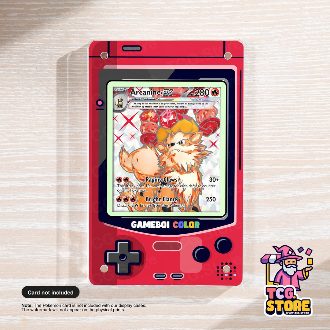 Red Gameboy Color Pokémon Extended Art Display - TCG.Store - TCGDotStore