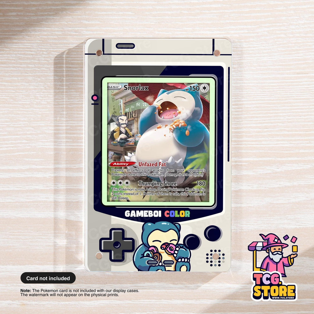 Snorlax Donuts Gray Gameboy Color Pokémon Extended Art Display - TCG.Store - TCGDotStore