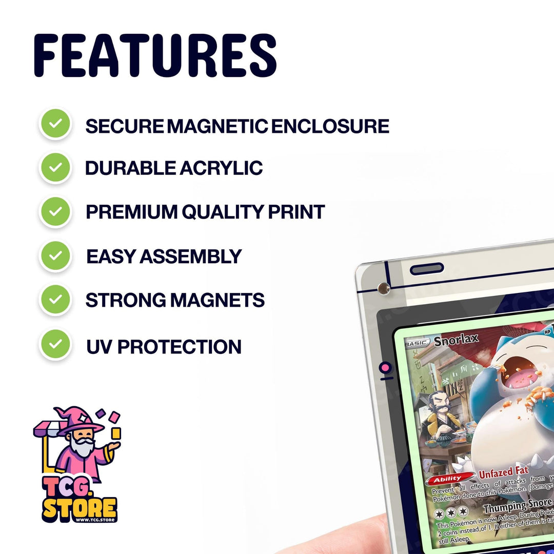 Snorlax Donuts Gray Gameboy Color Pokémon Extended Art Display - TCG.Store - TCGDotStore