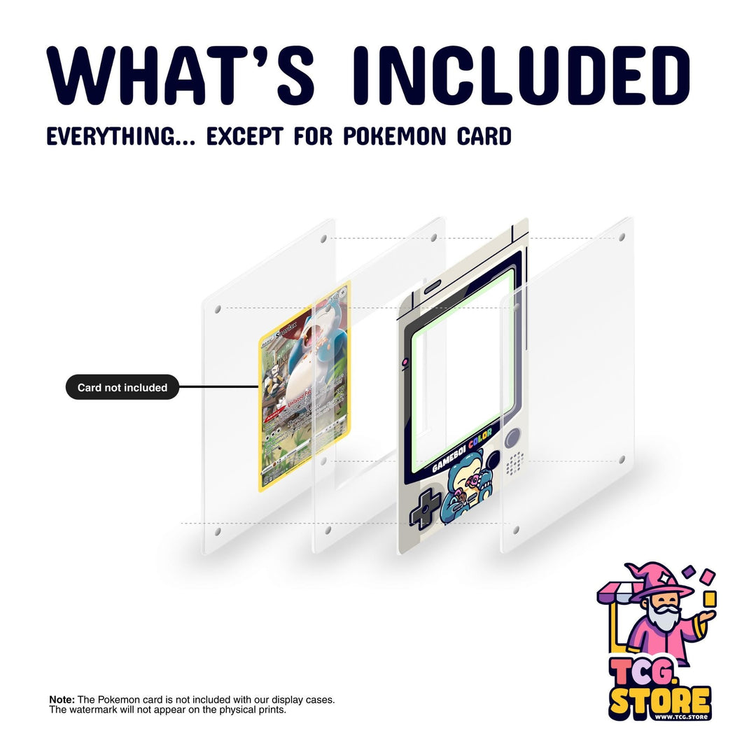 Snorlax Donuts Gray Gameboy Color Pokémon Extended Art Display - TCG.Store - TCGDotStore