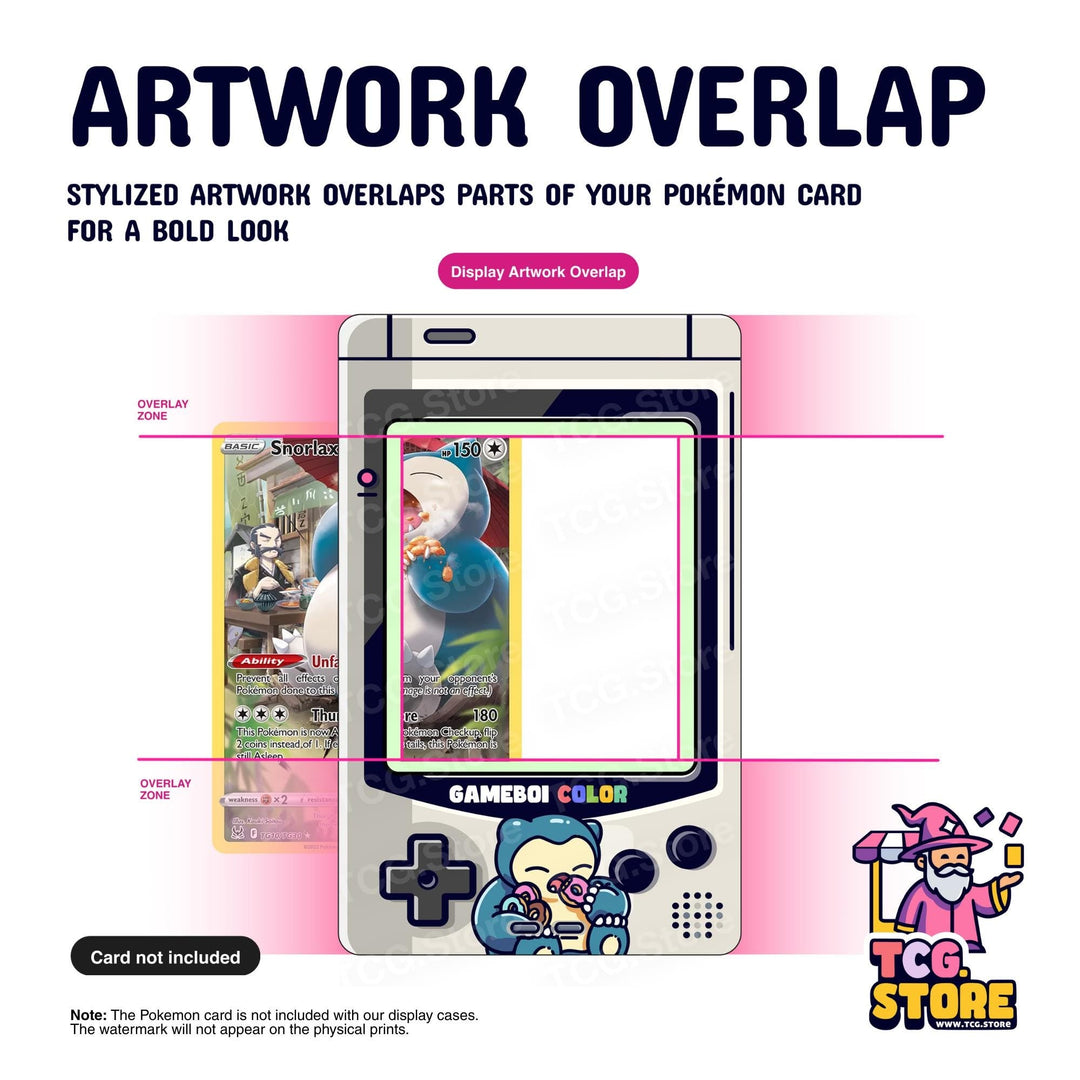 Snorlax Donuts Gray Gameboy Color Pokémon Extended Art Display - TCG.Store - TCGDotStore