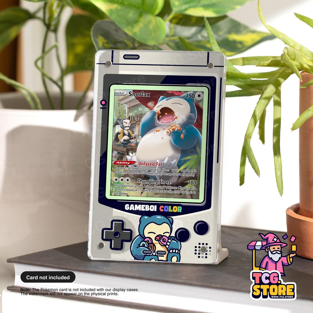 Snorlax Donuts Gray Gameboy Color Pokémon Extended Art Display - TCG.Store - TCGDotStore