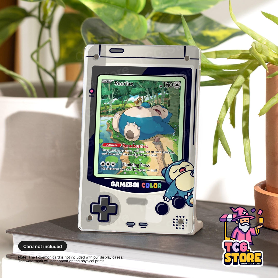 Snorlax Gray Gameboy Color Pokémon Extended Art Display - TCG.Store - TCGDotStore