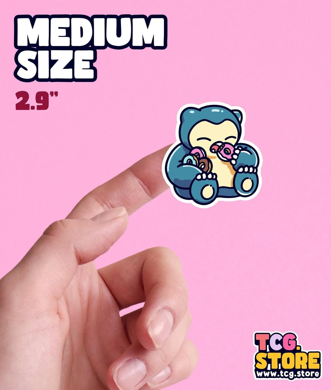 Snorlax Pokemon Donut Sticker - TCG.Store - TCGDotStore