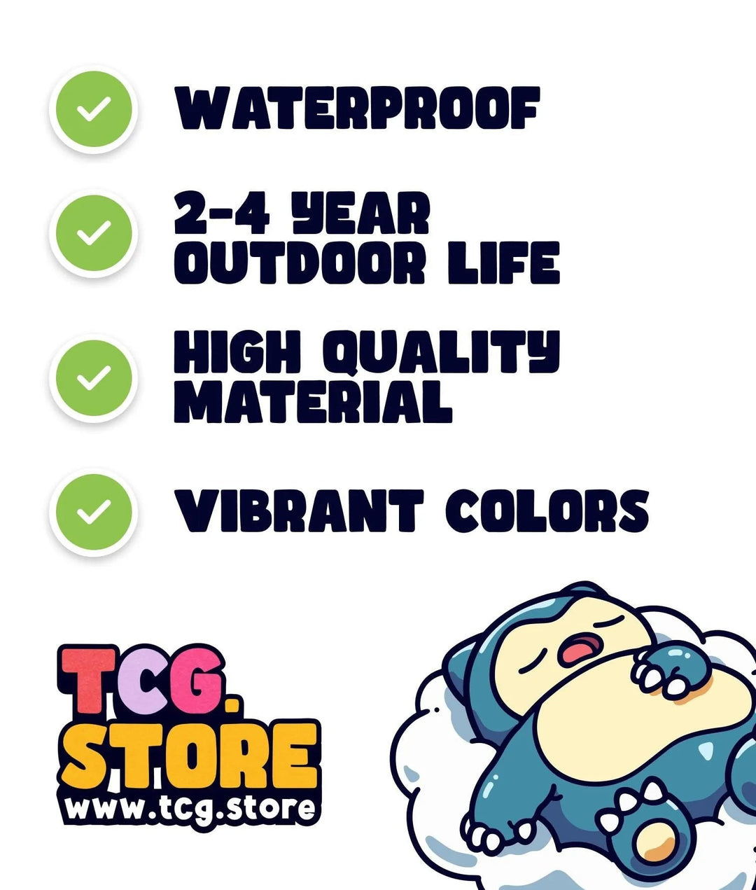 Snorlax Pokemon Sticker - TCG.Store - TCGDotStore