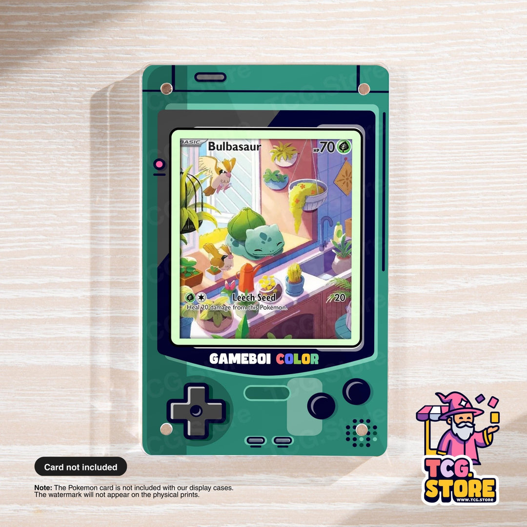 Teal Gameboy Color Pokémon Extended Art Display - TCG.Store - TCGDotStore