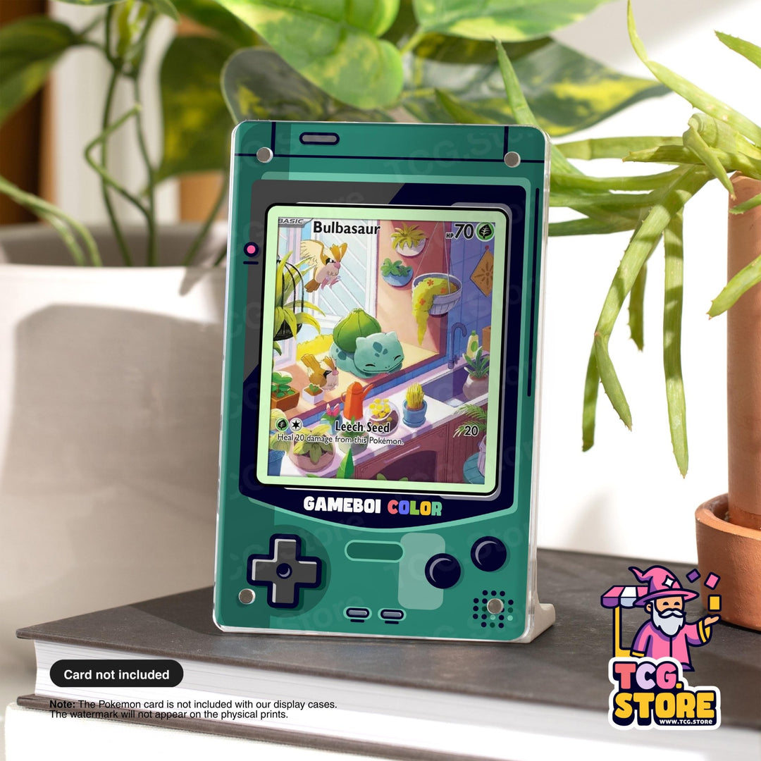 Teal Gameboy Color Pokémon Extended Art Display - TCG.Store - TCGDotStore