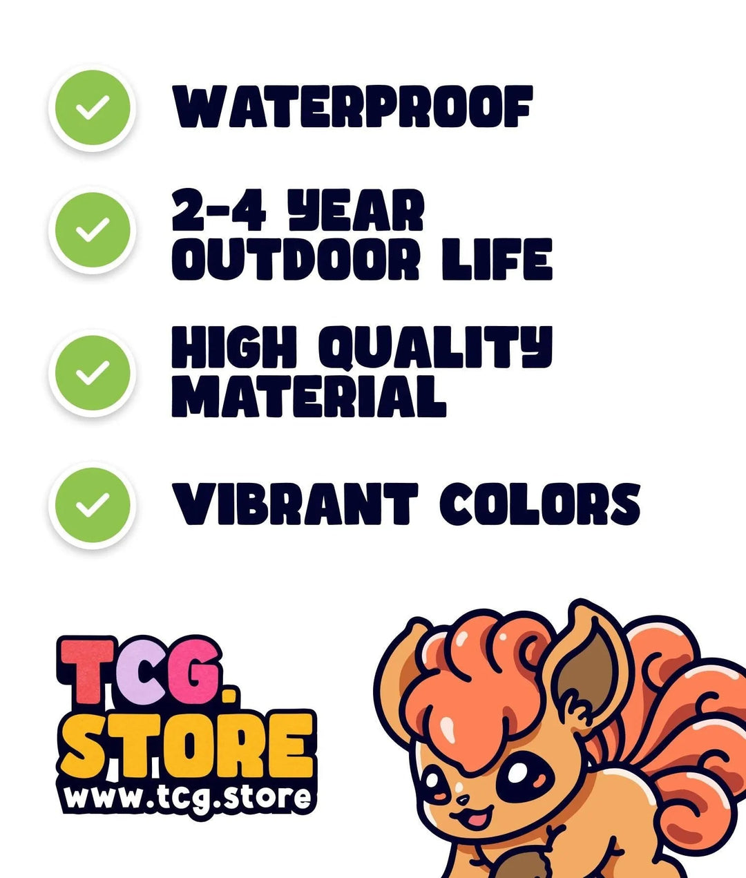 Vulpix Pokemon Sticker - TCG.Store - TCGDotStore