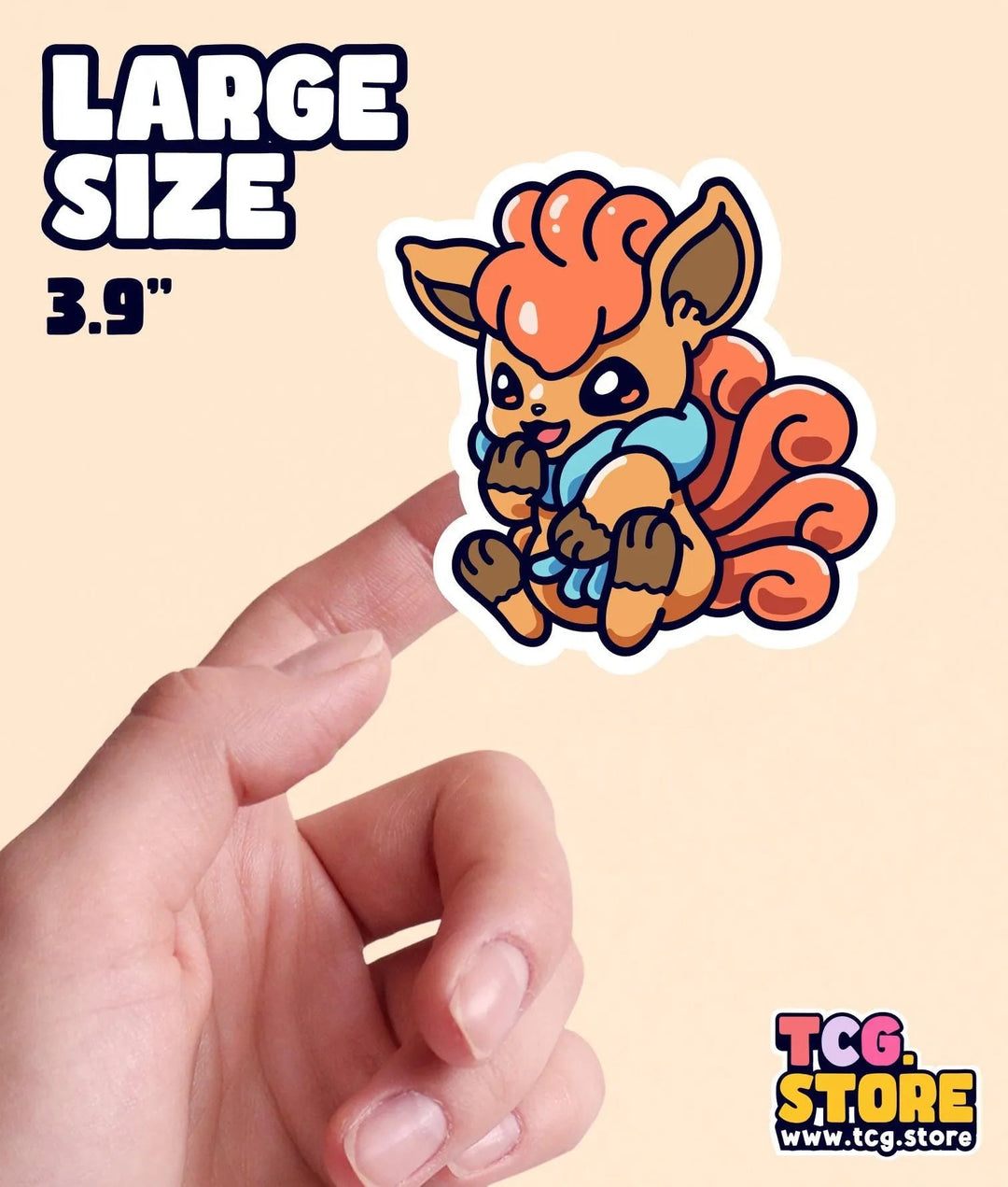 Vulpix with Scarf Sticker - TCG.Store - TCGDotStore