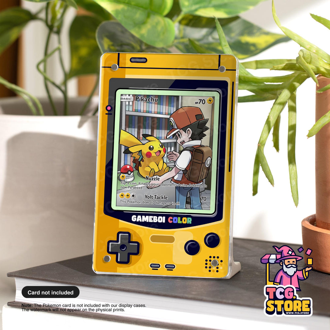Yellow Gameboy Color Pokémon Extended Art Display - TCG.Store - TCGDotStore