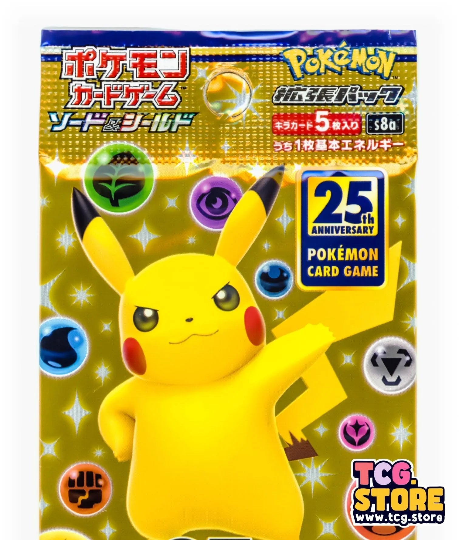 1 Pack - Pokemon 25th Anniversary S8A (5 cards) - Japanese - Sealed - TCG.Store