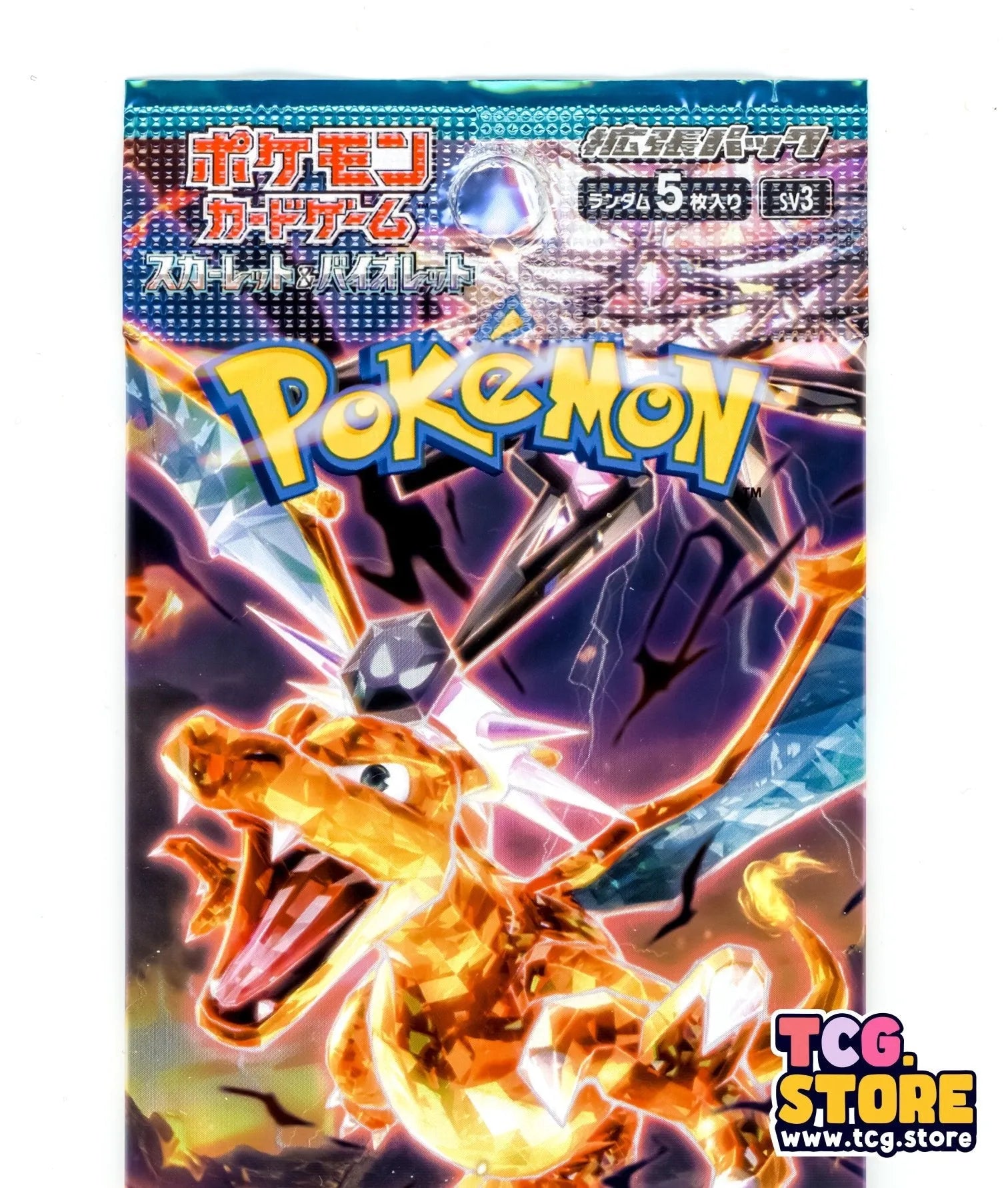 1 Pack - Pokemon Ruler of the Black Flame SV3 (10 cards) Japanese - Sealed - TCG.Store