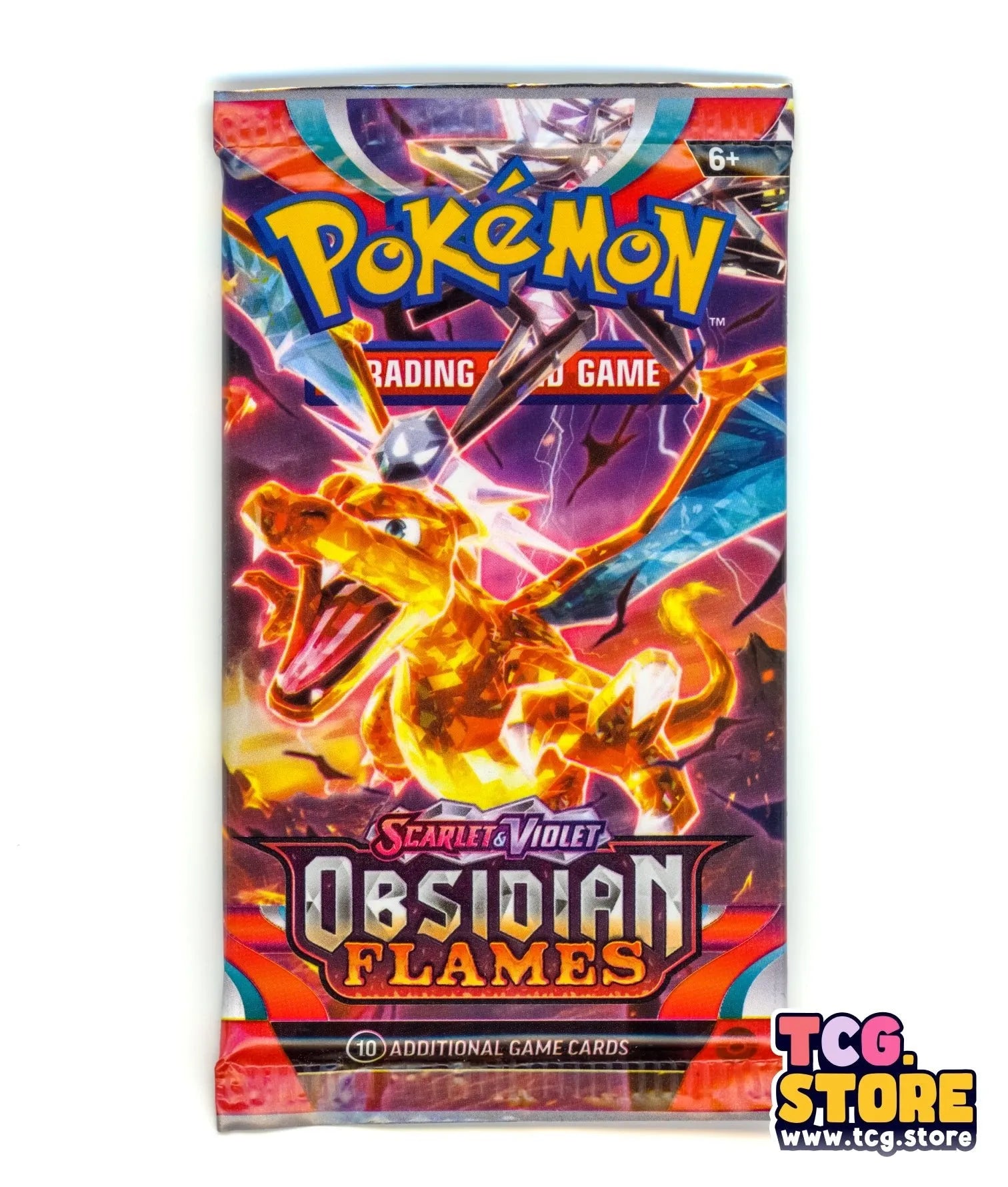 1 Pack - Pokemon Scarlet & Violet: Obsidian Flames (10 cards) - Sealed - TCG.Store