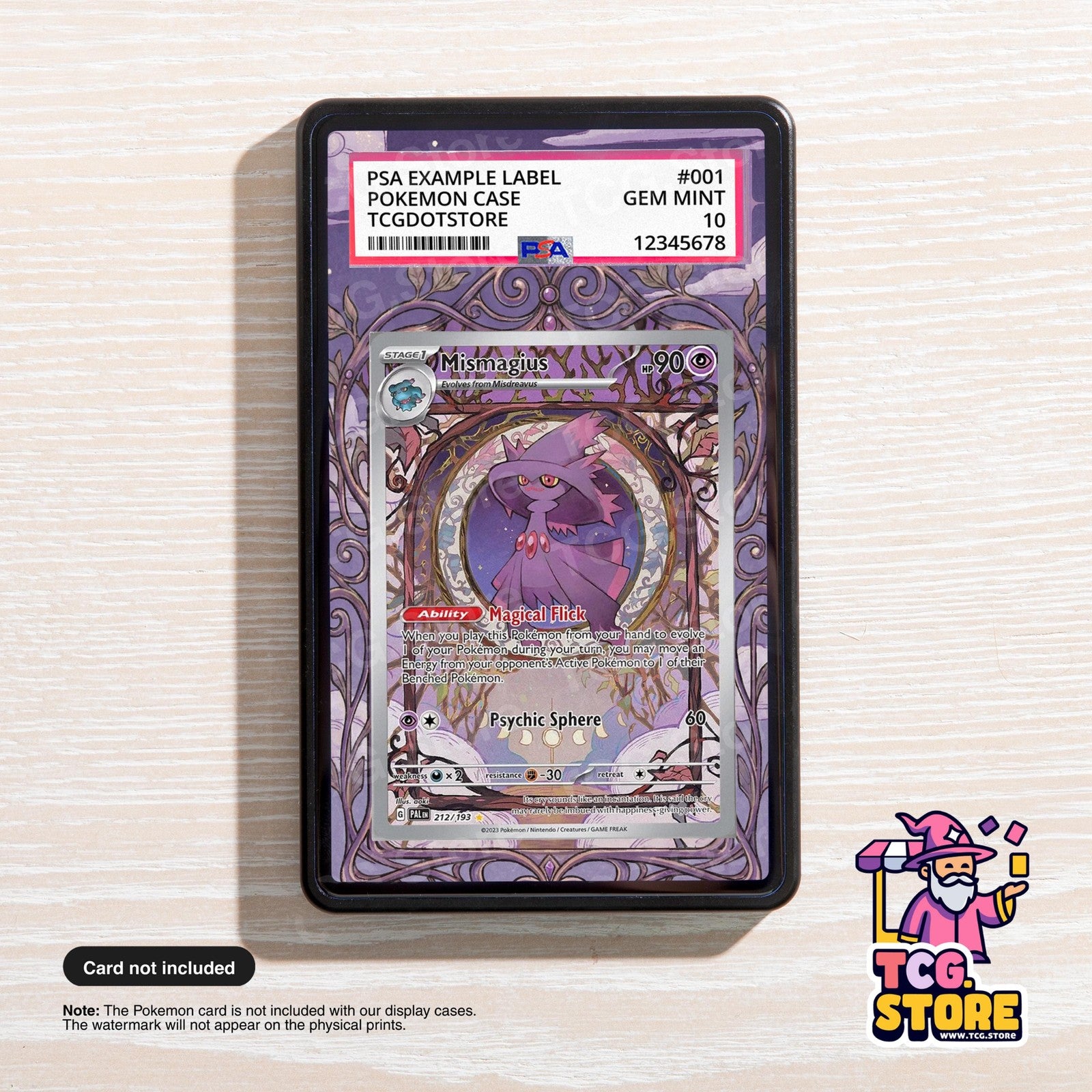 Mismagius 212/193 | Pokémon PSA / CGC Graded Card Case Extended Artwork Display