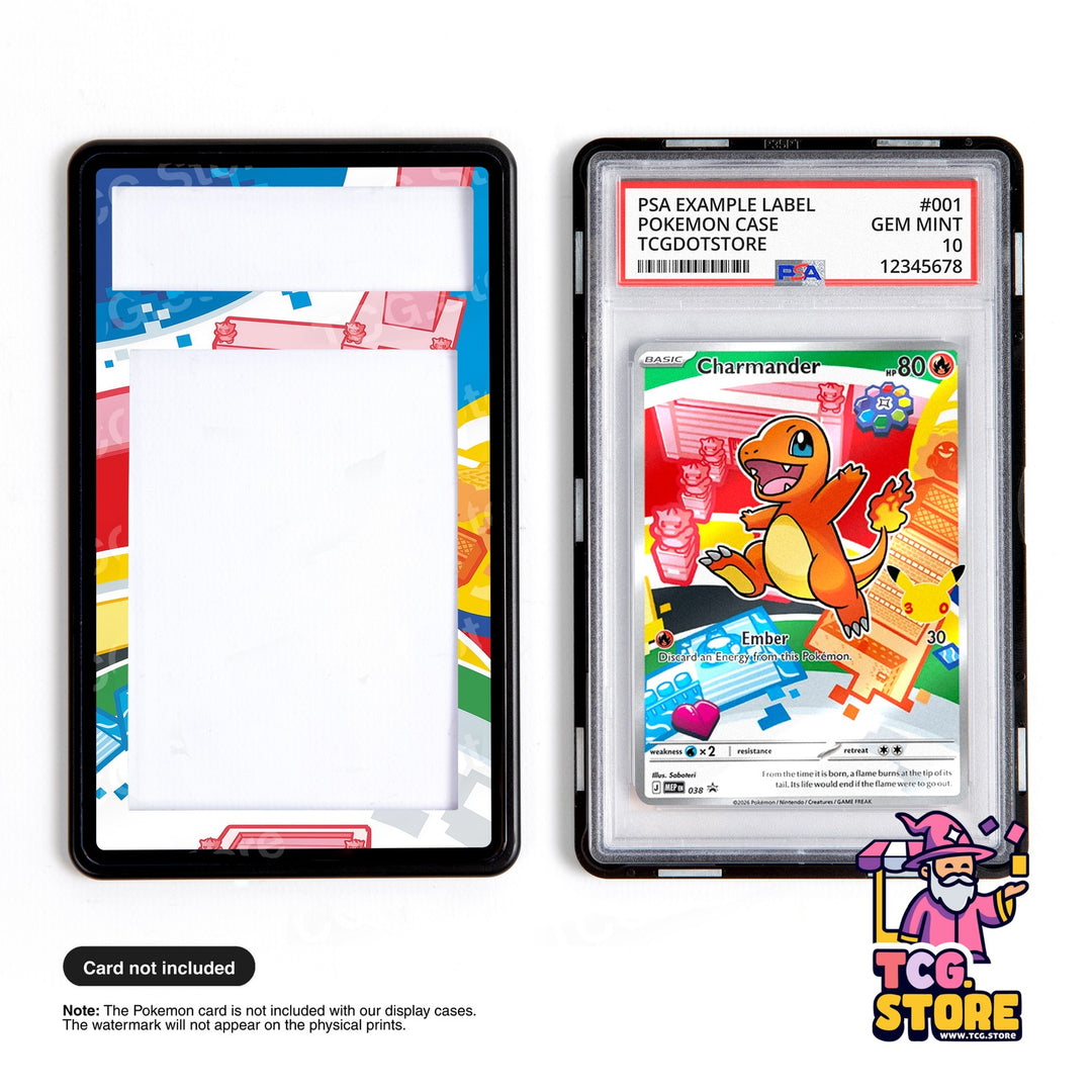 Charmander 028 - Mega Evolution Promo | Pokémon Graded Case Extended Art Display