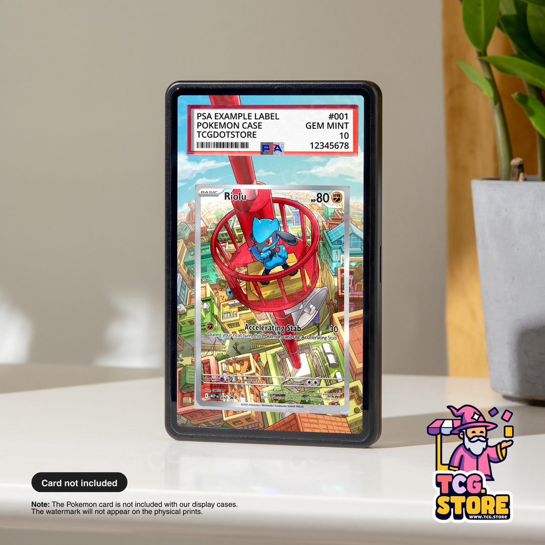 Riolu 010 - Mega Evolution Promo | Pokémon Graded Case Extended Art Display