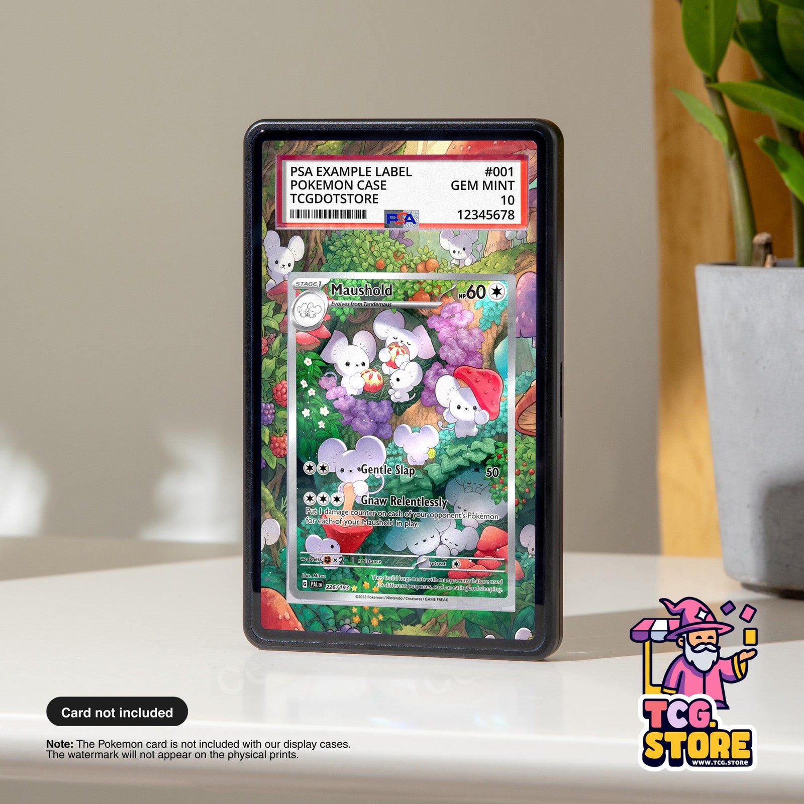 Maushold 226/193 | Pokémon PSA / CGC Graded Card Case Extended Artwork Display