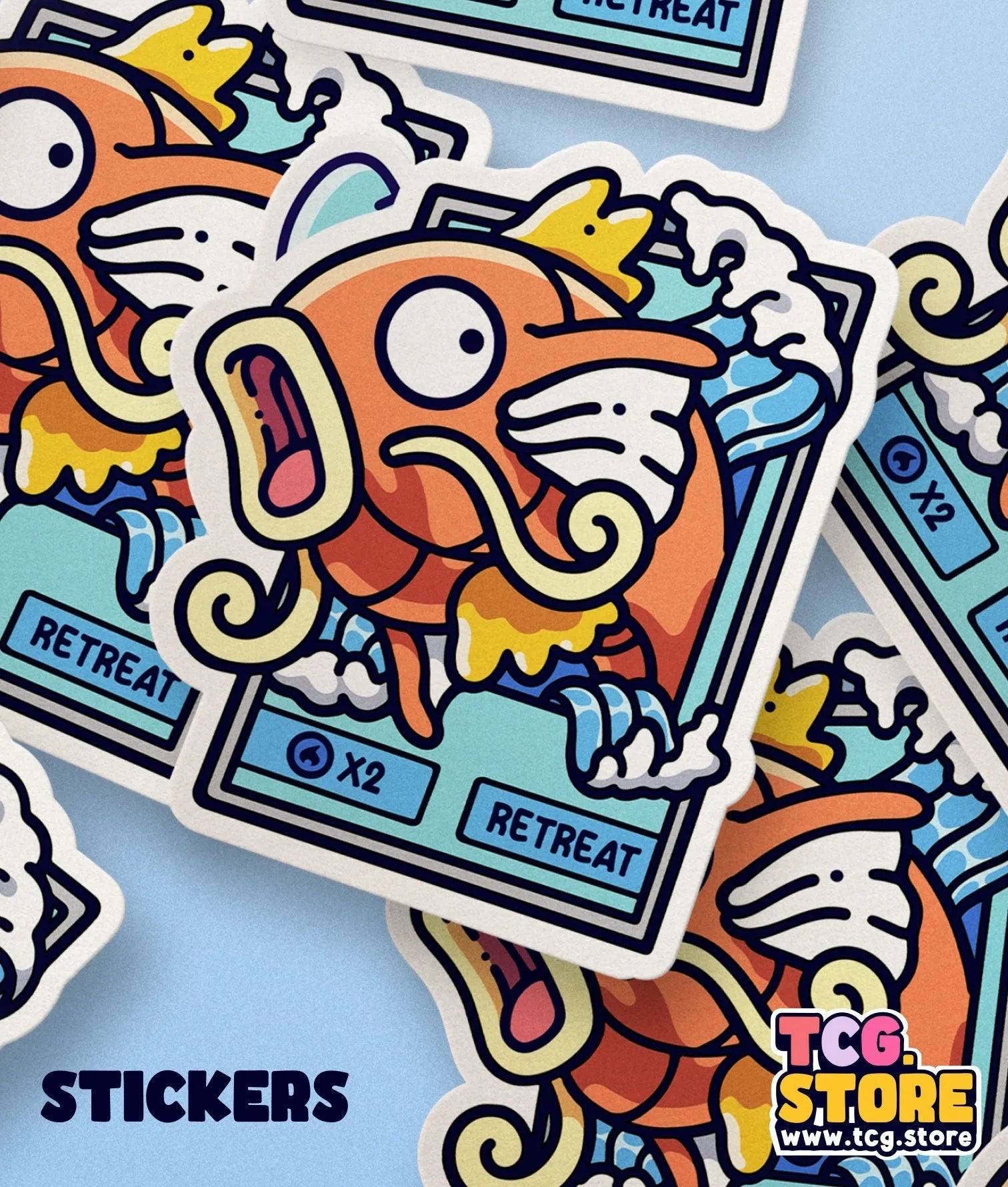 Magikarp Pokemon Card Sticker