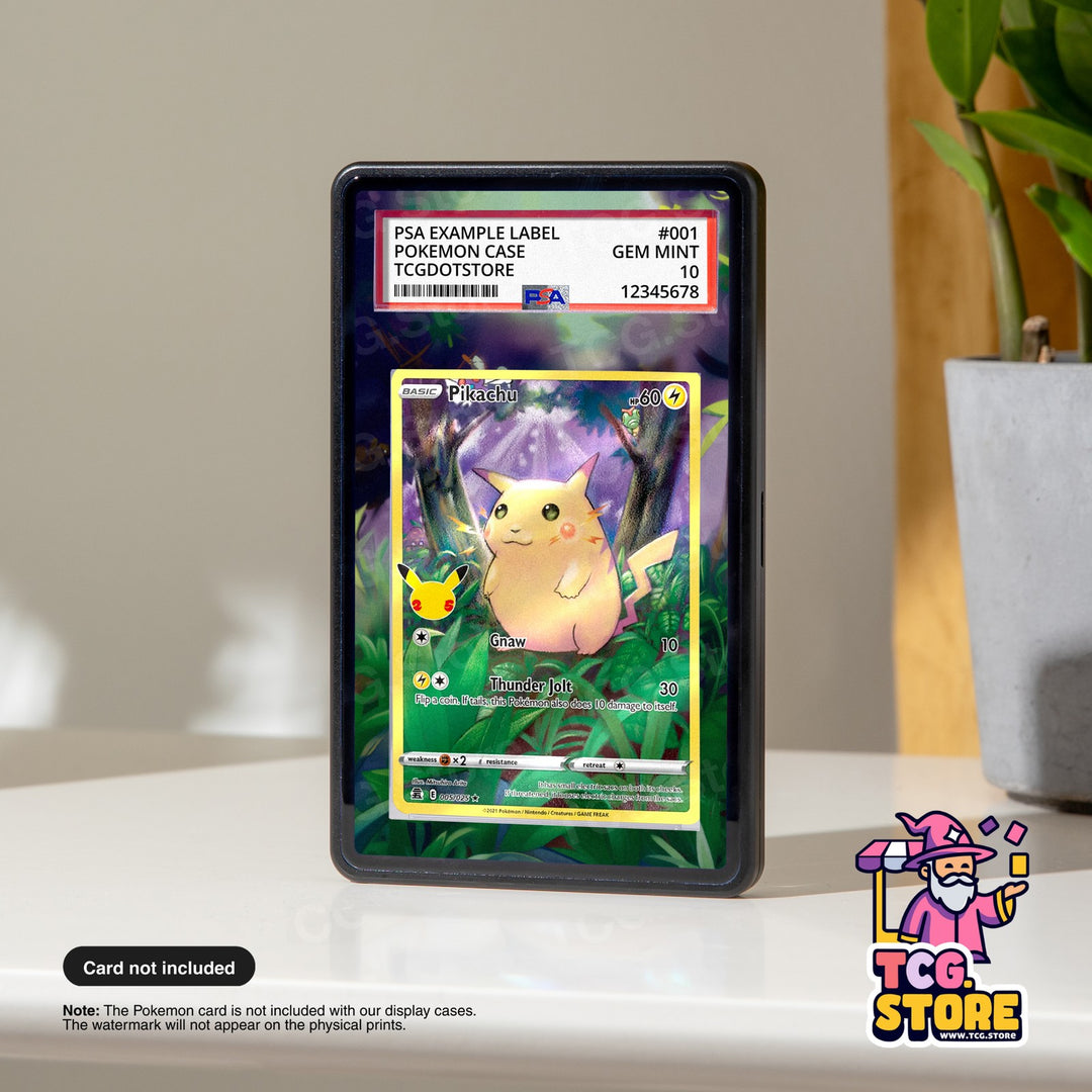 Pikachu - 25th Celebrations Pokémon PSA/CGC Graded Case Extended Artwork Display