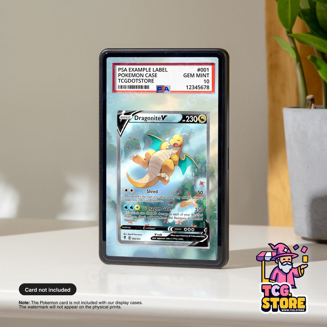 Dragonite V 192/203 - Evolving Skies | Pokémon Graded Case Extended Art Display