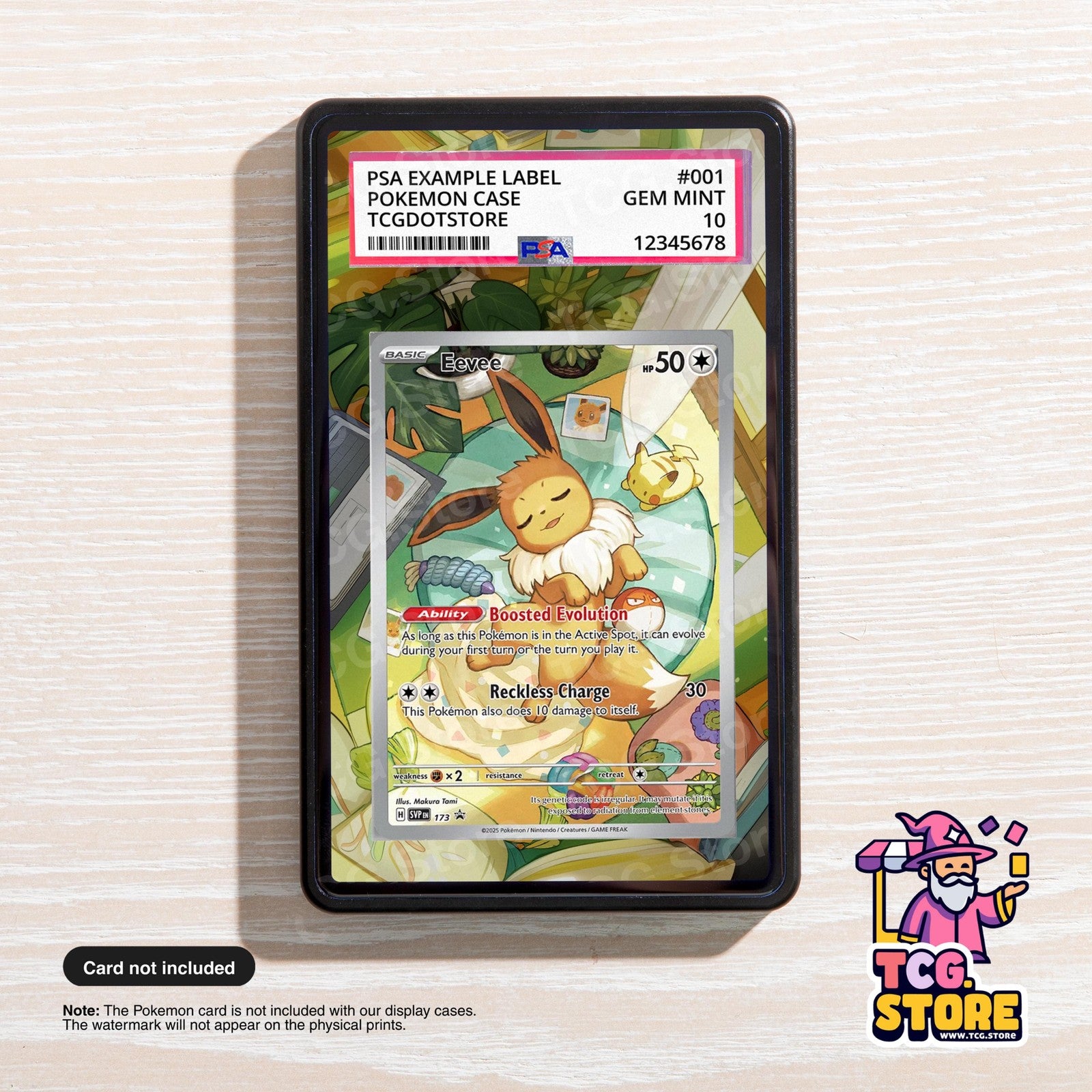 Eevee 173 Promo | Pokémon PSA / CGC Graded Card Case Extended Artwork Display