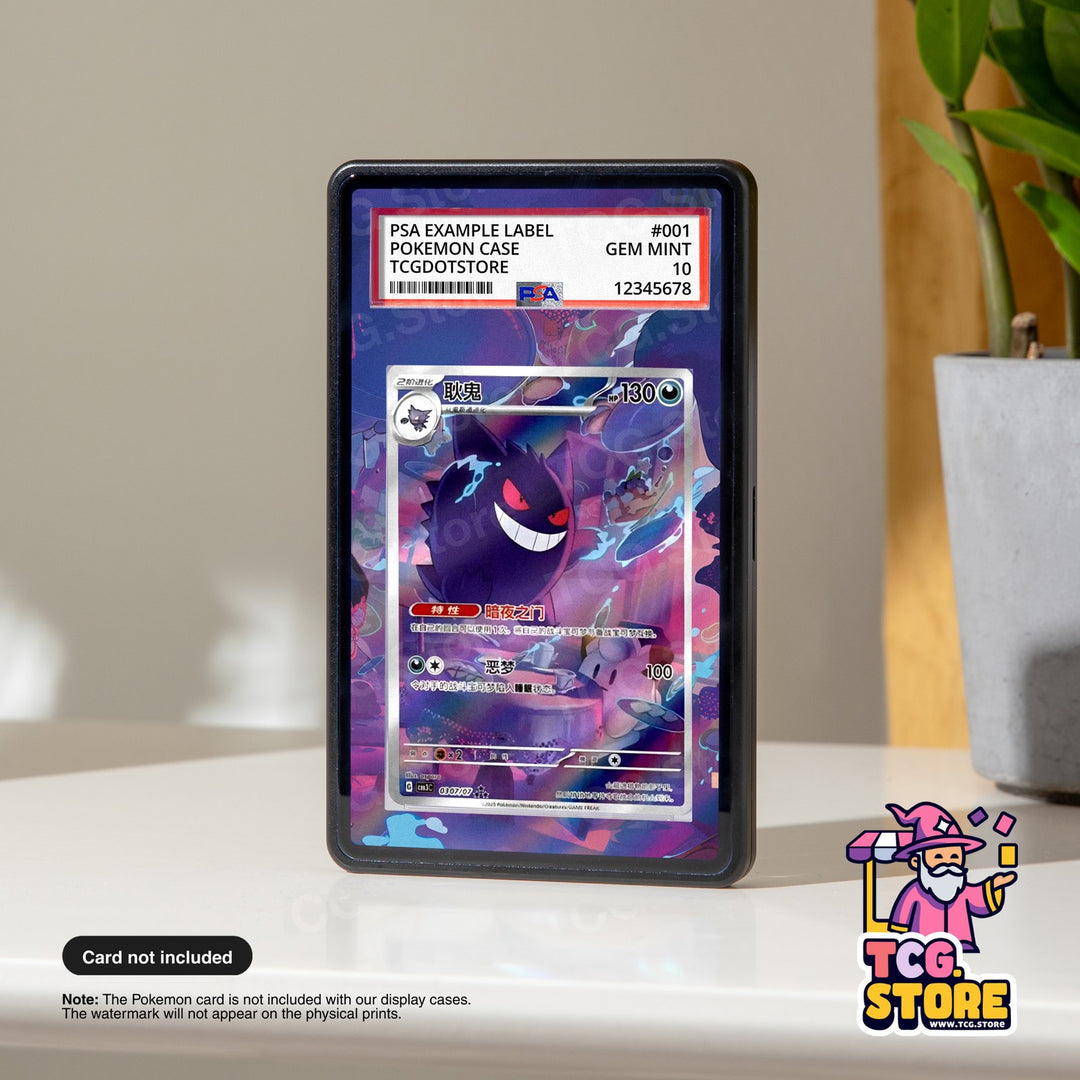 Gengar 307 Pokemon Chinese Gem Pack 3 | Pokémon Graded Case Extended Art Display