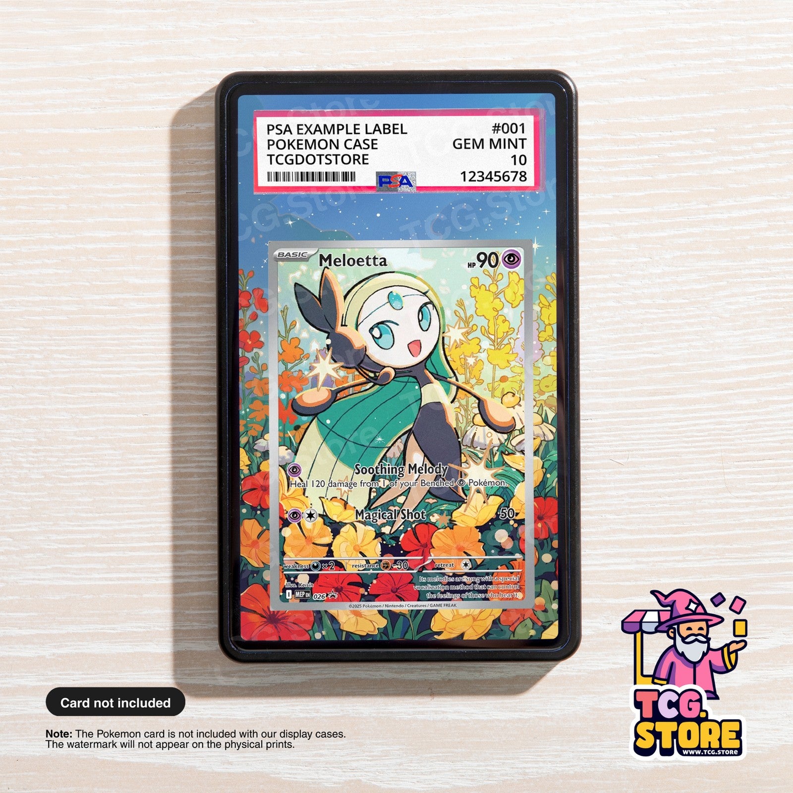 Meloetta 026 - Mega Evolution Promo | Pokémon Graded Case Extended Art Display