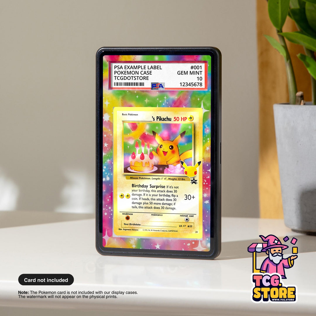 Pikachu 24 - Birthday Pikachu | Pokémon PSA / CGC Slab Case Extended Art