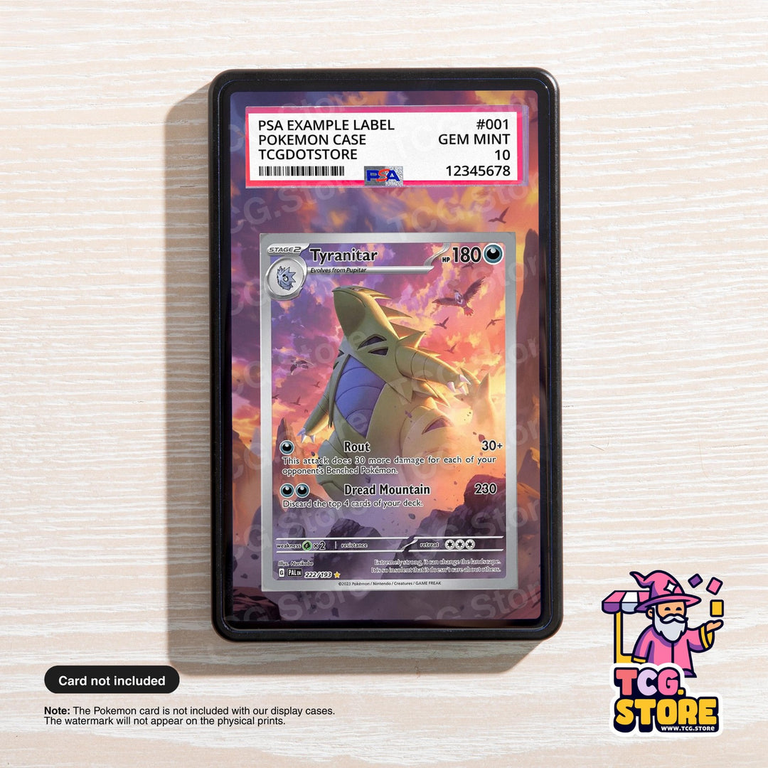 Tyranitar 222/193 | Pokémon PSA / CGC Graded Card Case Extended Artwork Display