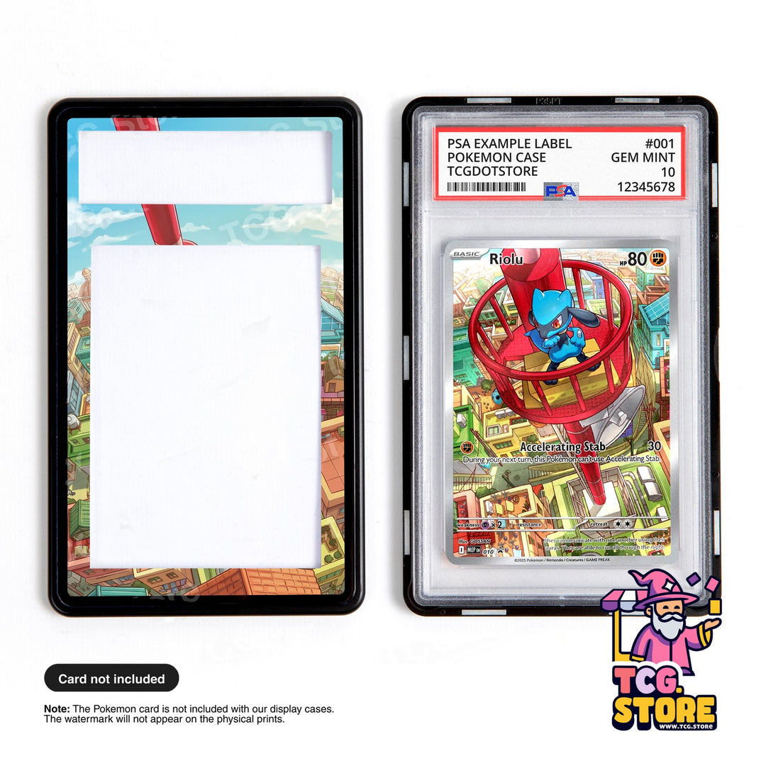 Riolu 010 - Mega Evolution Promo | Pokémon Graded Case Extended Art Display