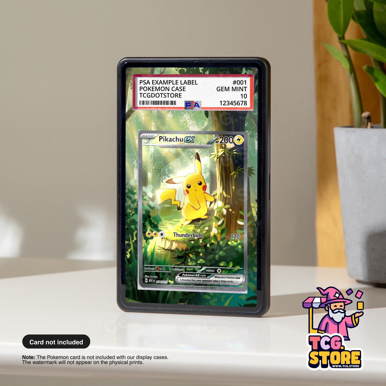 Pikachu Ex 276/217 - Ascended Heroes | Pokémon Graded Case Extended Artwork