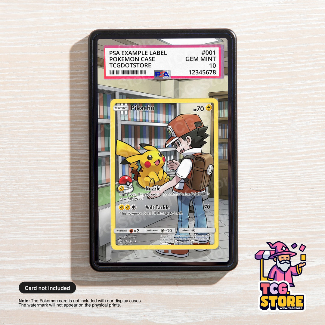 Pikachu 241/236 - Cosmic Eclipse | Pokémon Graded Case Extended Art Display