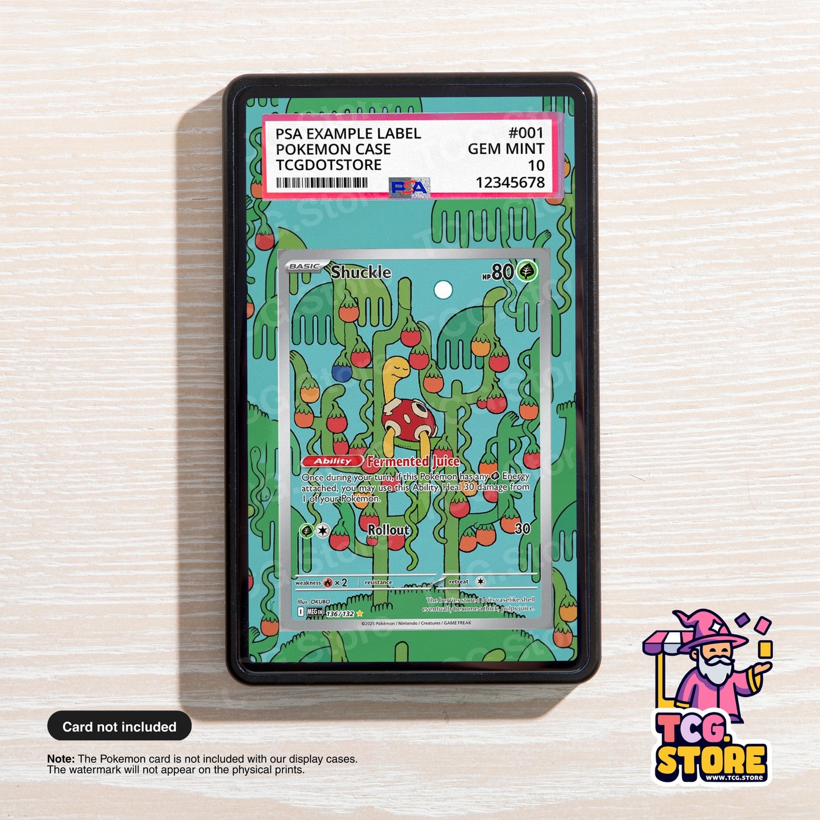 Shuckle 136/132 - Mega Evolution | Pokémon Graded Case Extended Art Display