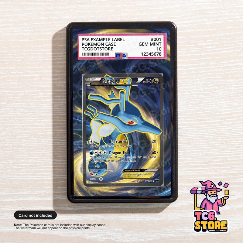 Kingdra-EX 122/124 - Fates Collide | Pokémon Graded Case Extended Art Display