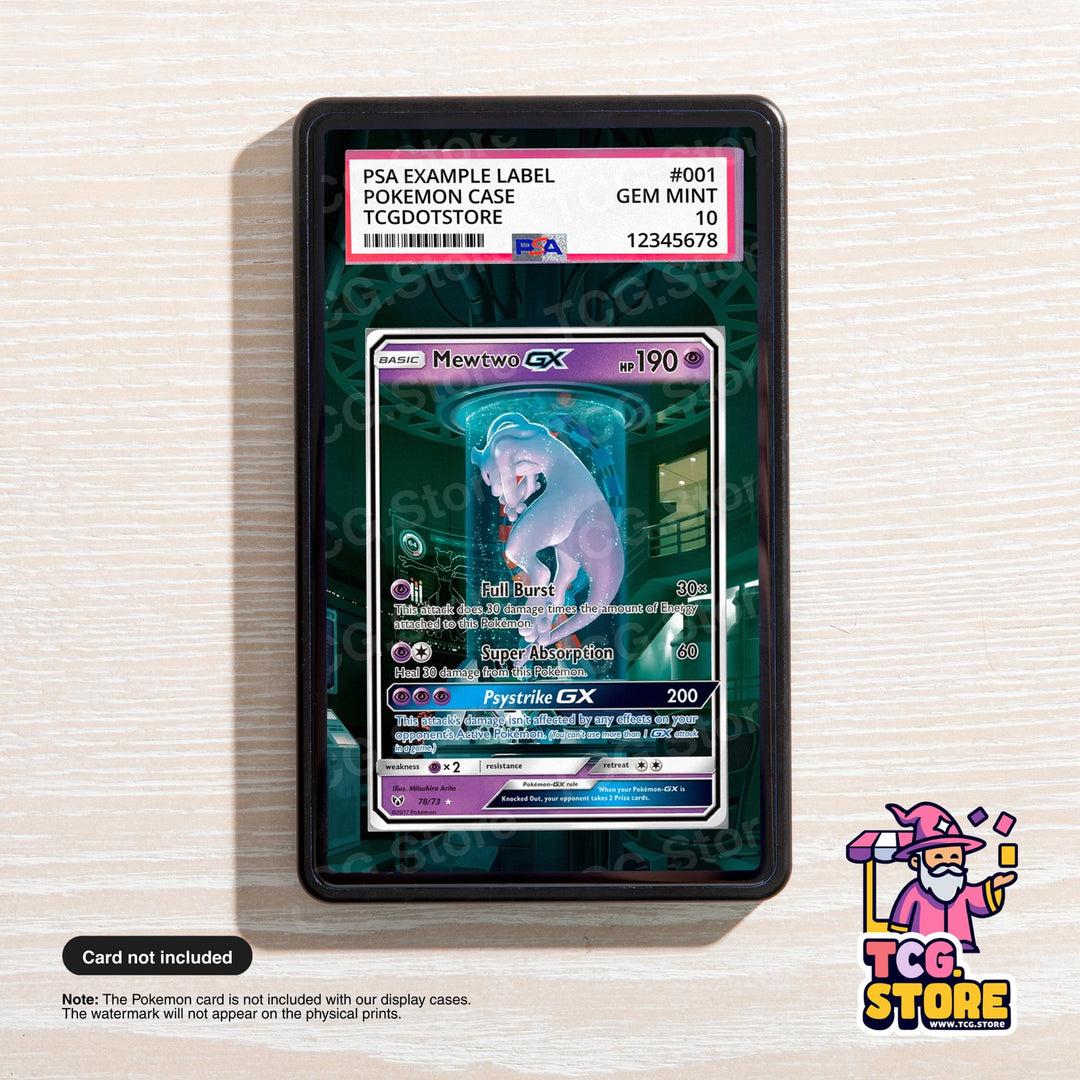 Mewtwo GX 078/73 | Pokémon Graded Case Extended Artwork Display
