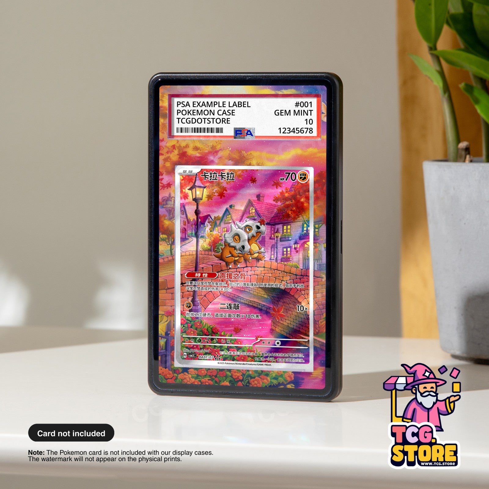 Cubone 407 - Pokemon Chinese | Pokémon Graded Case Extended Artwork Display