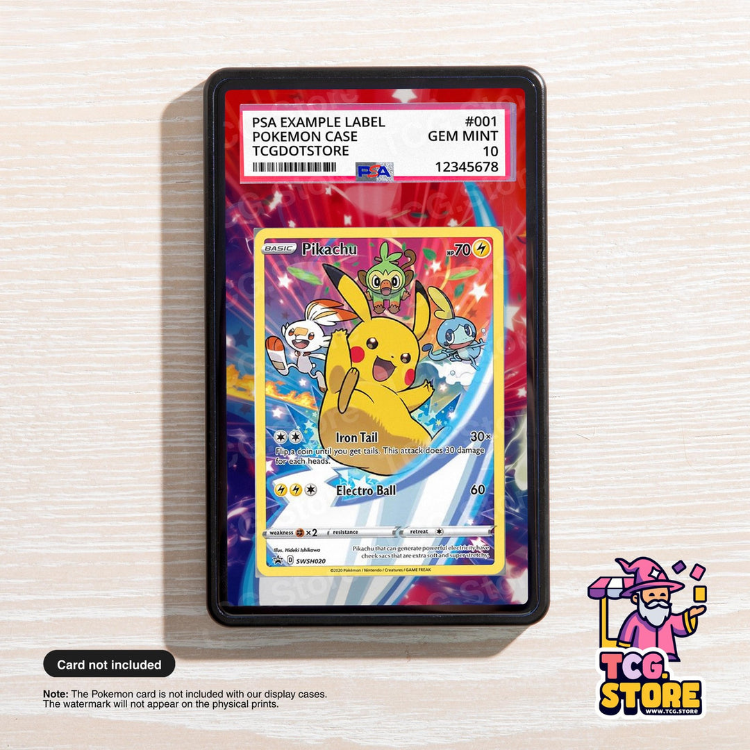 Pikachu - SWSH020 | Pokémon PSA / CGC Graded Card Case Extended Artwork Display